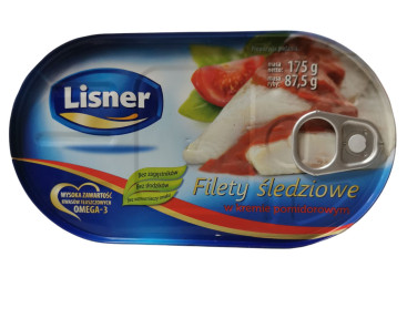 Lisner Herring Fillet in Tomato Sauce 175g