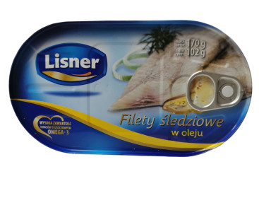 Lisner Herring Fillet in Oil 170g