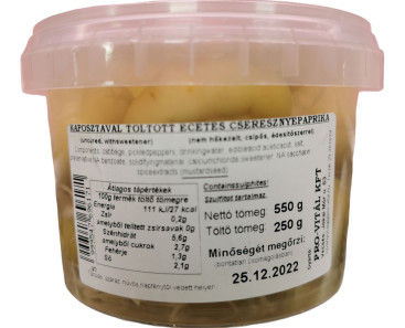 Pro Vital Pickled Stuffed Bell Peppers Hot 550g