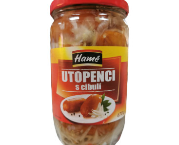 Hame Utopenci Pickled Sausages with Onion 670g