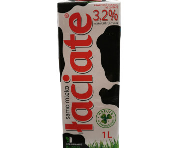 Laciate UHT 3.2% Full Fat Milk 1L