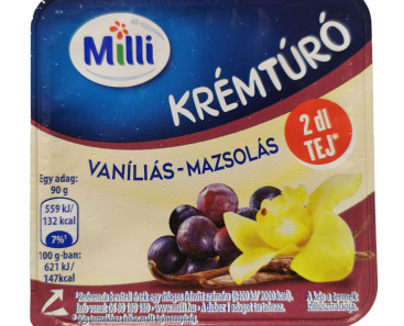 Milli Cheese Cream Vanilla Raisins 90g